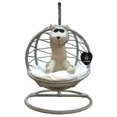 Πλεκτή κρεμαστή φωλιά κρεβάτι για γάτες - Hanging Swing Bed paw-care-kremasto-plekto-krevati-gatas-hanging-swing-bed-light-grey-1523